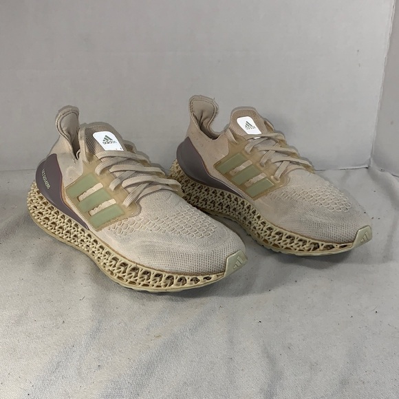 Adidas Ultra 4D FWD 'White Linen Green' Running Sneakers